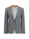 houndstooth cashmere jacket