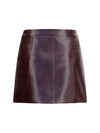 vinyl mini skirt