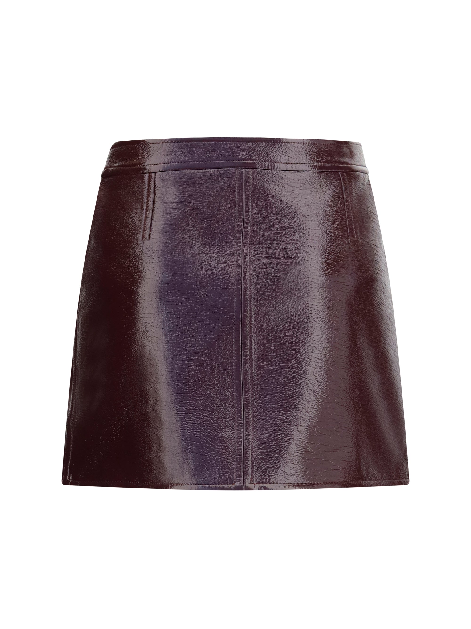 vinyl mini skirt