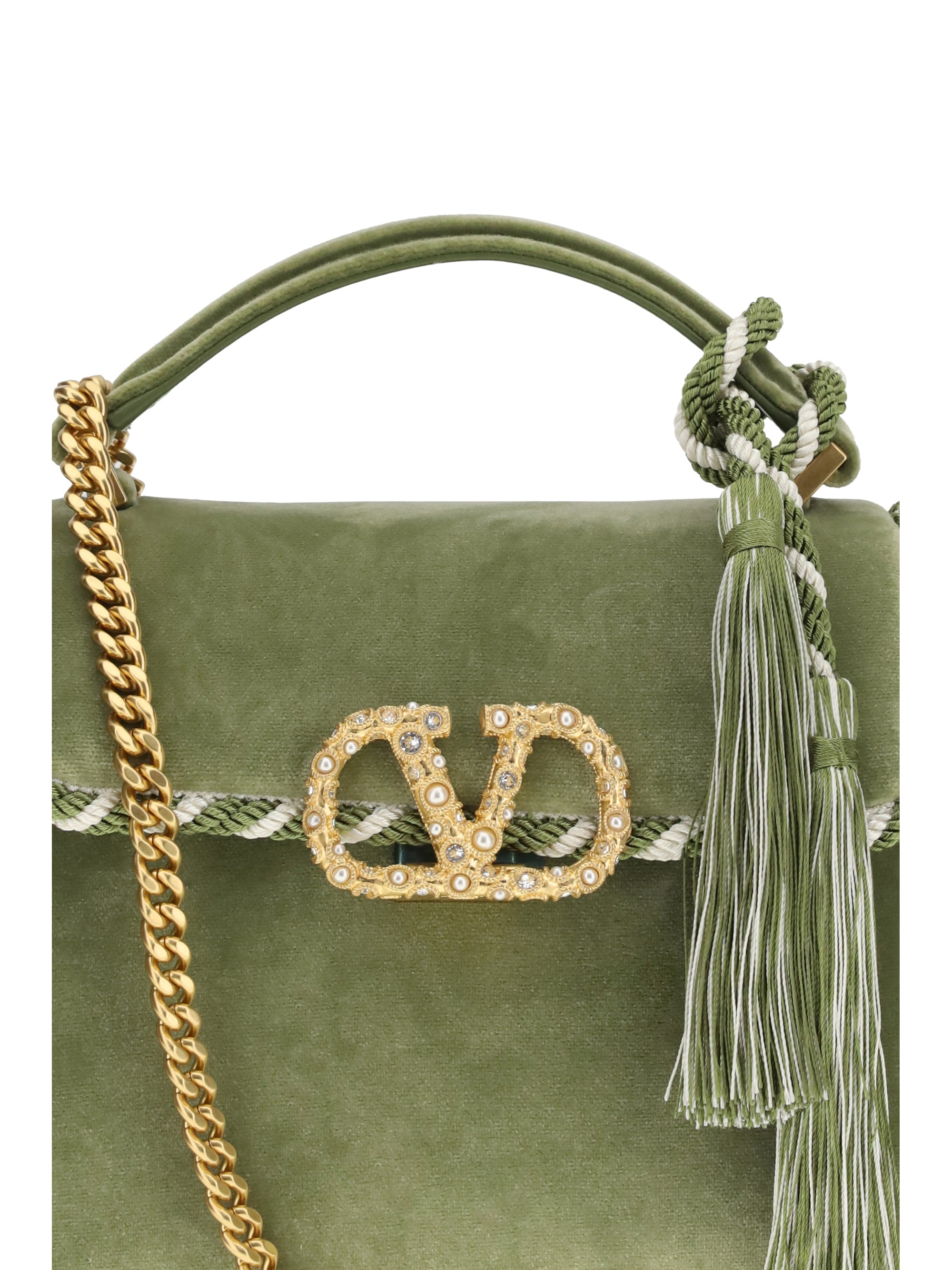 VALENTINO GARAVANI OS velvet vsling handbag