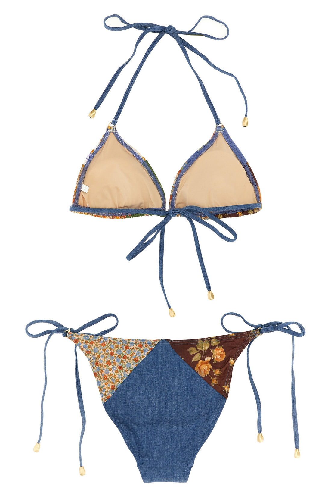 ZIMMERMANN 0 lucky cotton mini tri cotton bikini