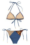 lucky cotton mini tri cotton bikini