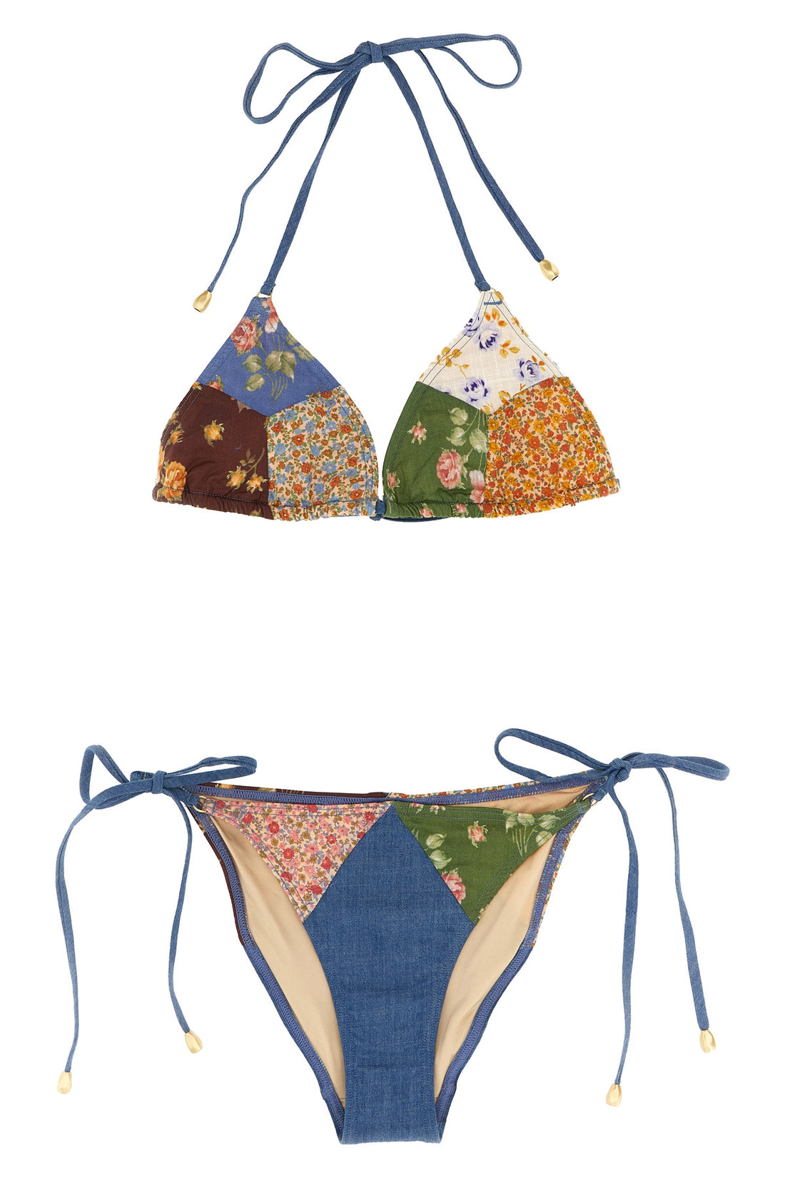 ZIMMERMANN 0 lucky cotton mini tri cotton bikini