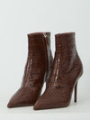 vera 85 ankle boots in chocolate