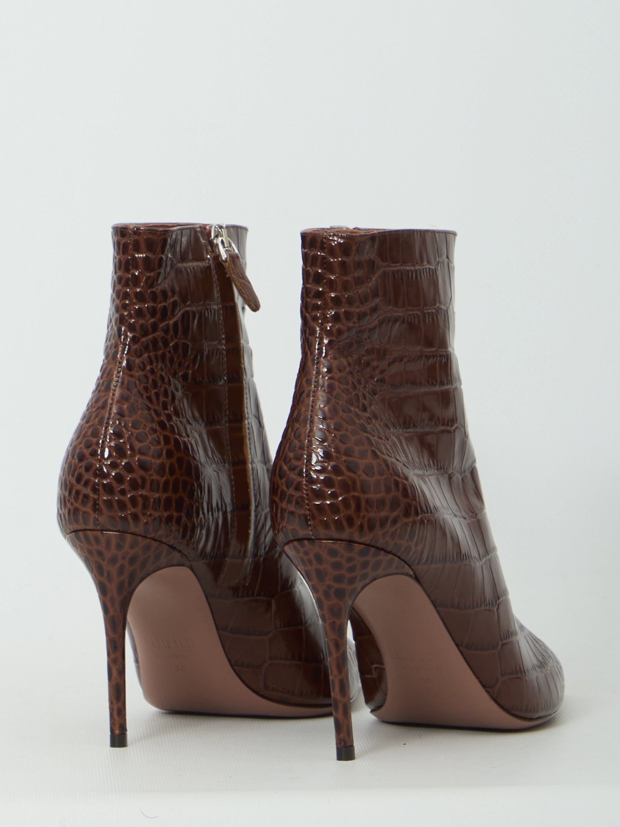 vera 85 ankle boots in chocolate