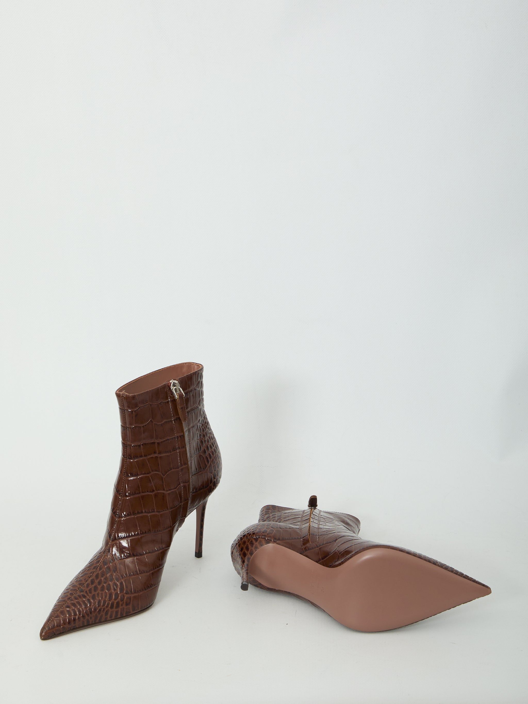 vera 85 ankle boots in chocolate