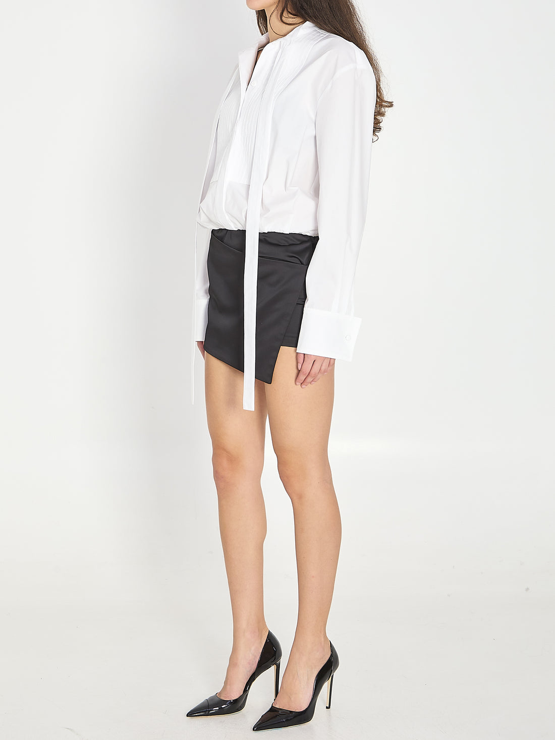 THE ATTICO 40 white and black mini dress