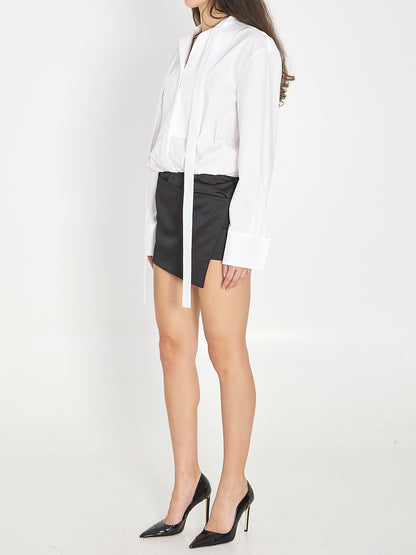 THE ATTICO 40 white and black mini dress