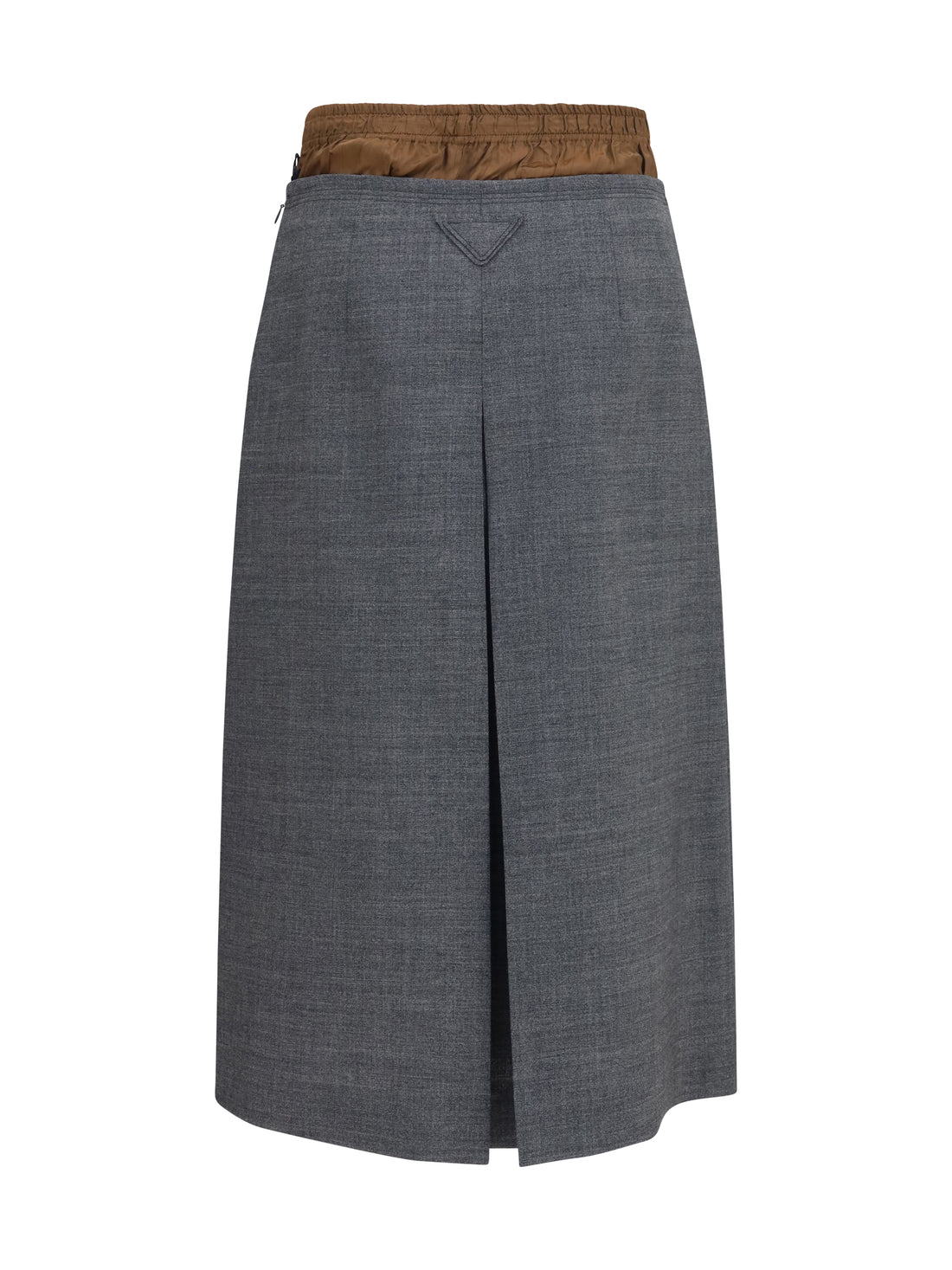 PRADA 40 midi skirt with topstitching