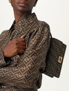FF Jacquard Baguette Shoulder Bag