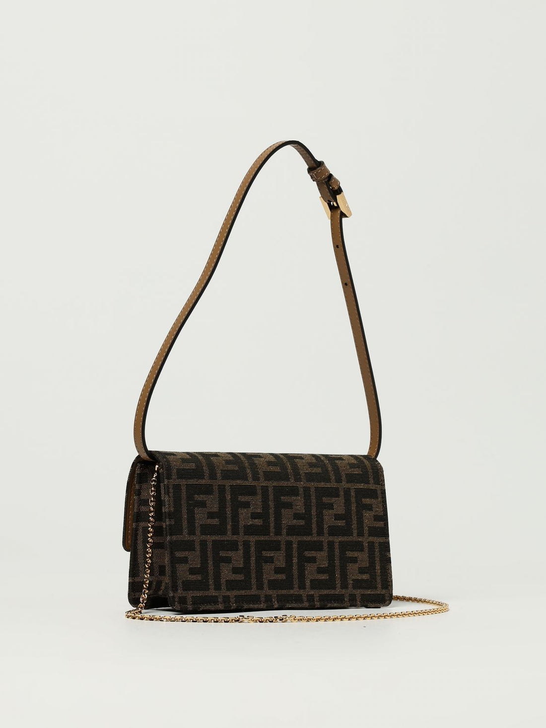 FF Jacquard Baguette Shoulder Bag