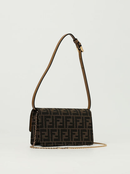 FF Jacquard Baguette Shoulder Bag