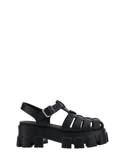 PRADA 37 oversize sandals 