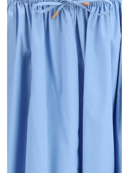 MARNI 44 poplin drawstring skirt 