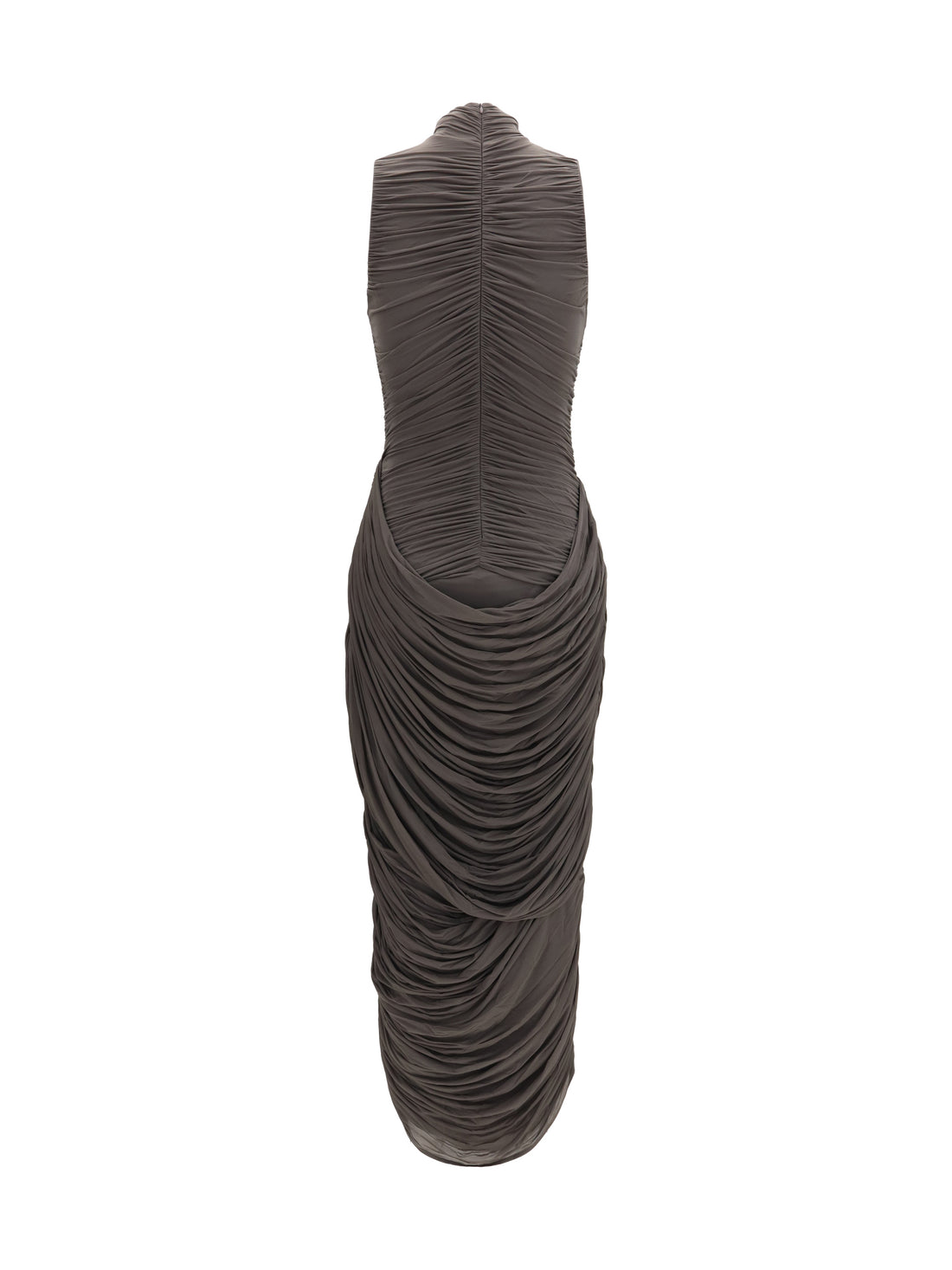 MAGDA BUTRYM 36 draped high-neck midi dress