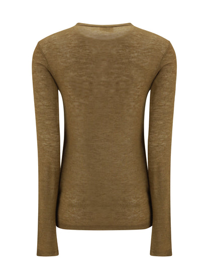 SAINT LAURENT L short-sleeved t-shirt in cashmere and silk 