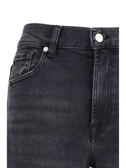 7FOR 24 stovepipe straight jeans