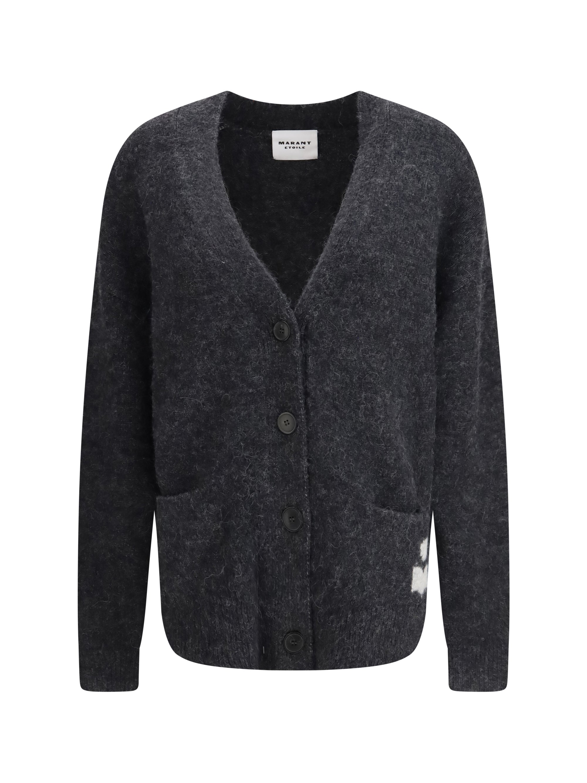 MARANT ETOILE 34 eborah cardigan in alpaca blend