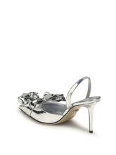 MACH & MACH 36 cadeau silver wrapped leather pumps
