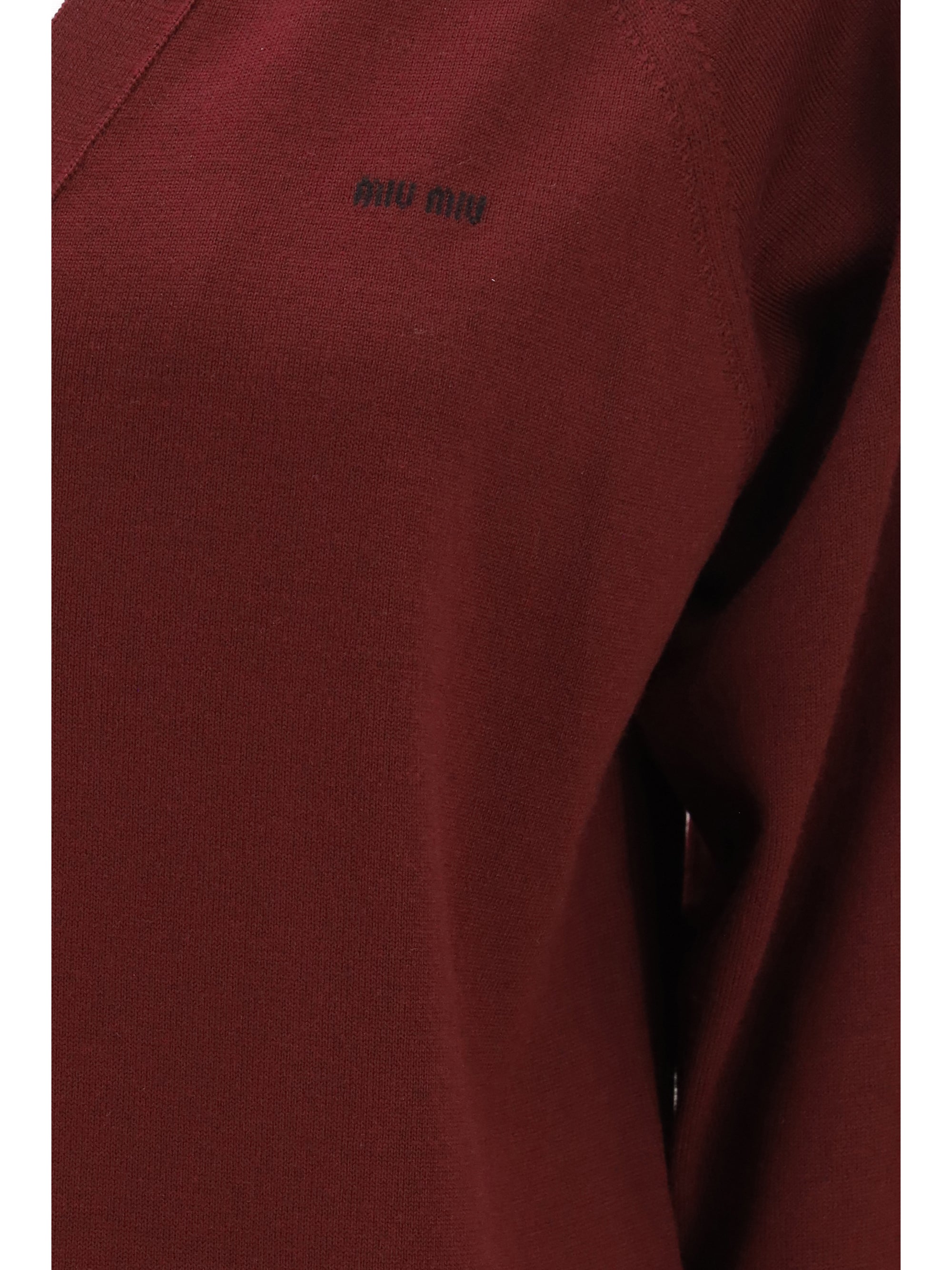 virgin wool cardigan with a collar
