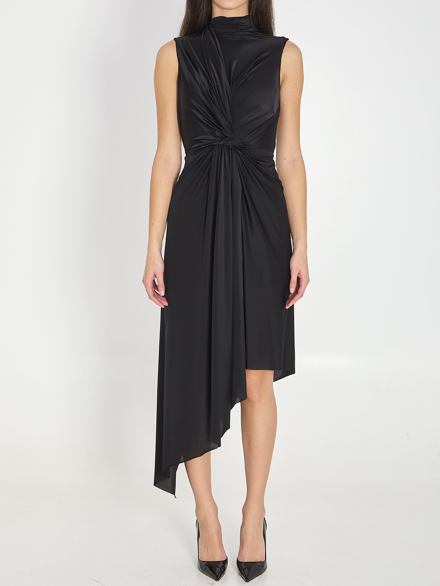 BALENCIAGA 36 asymmetric stretch dress

