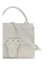 shiny leather love one top mini handbag