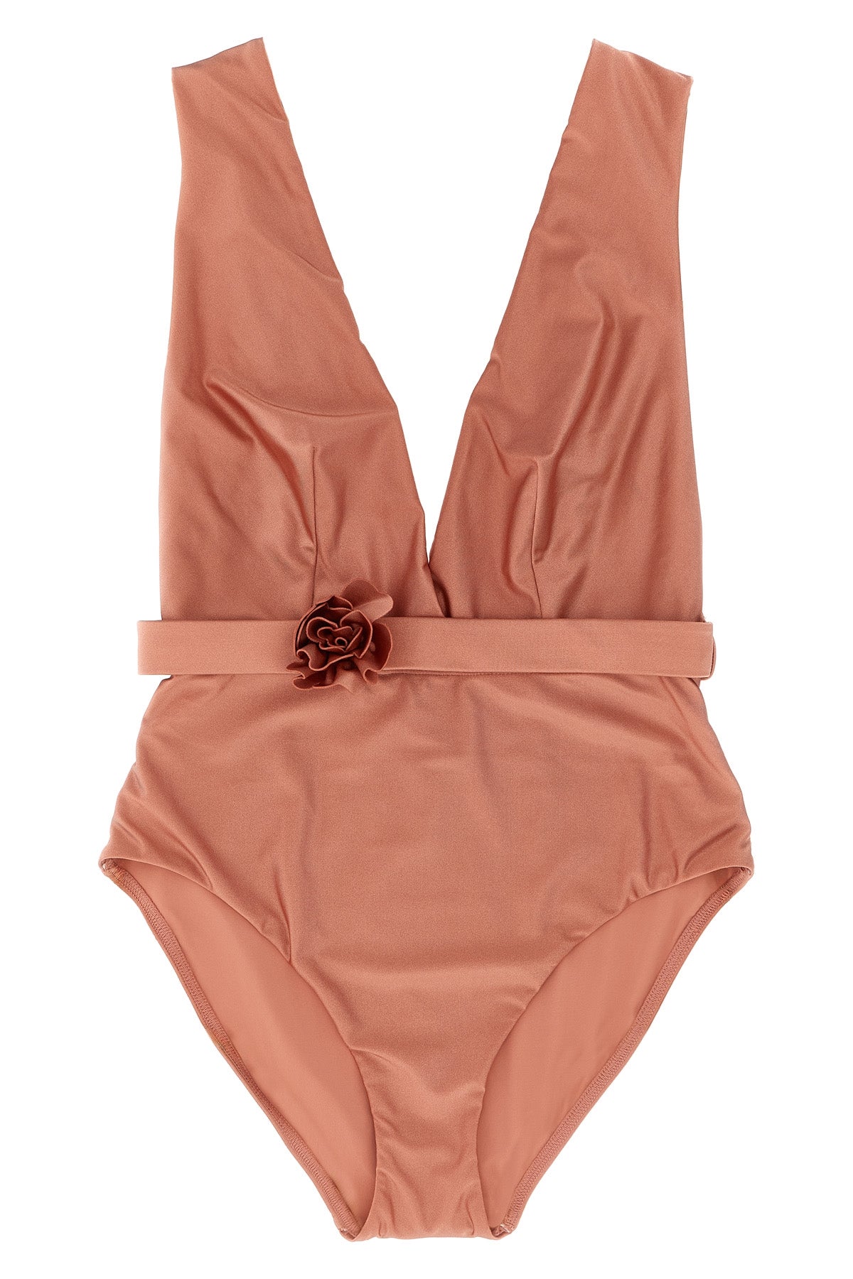 lucky plunge flower one-piece swimsuit