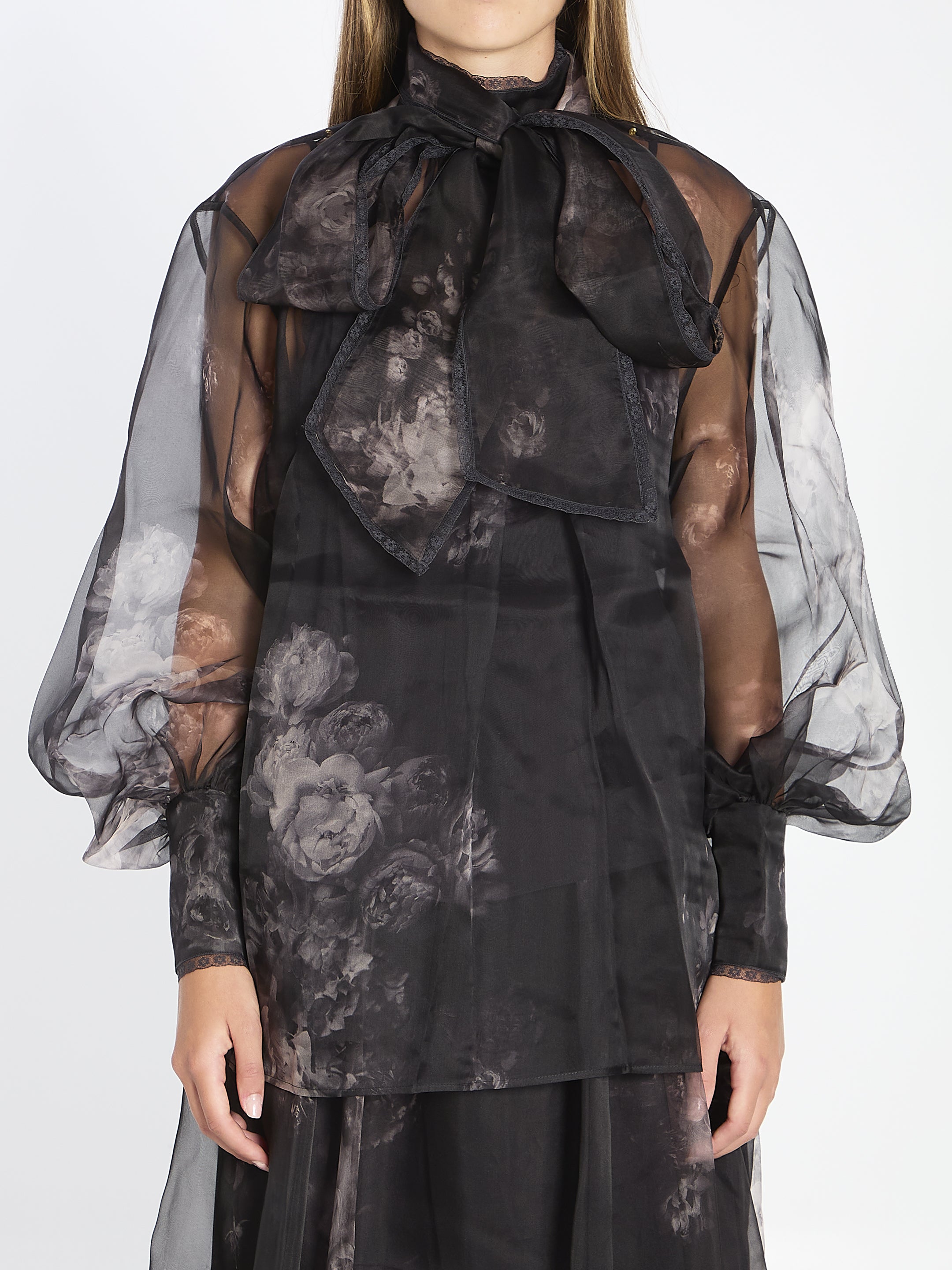 ZIMMERMANN 01 hypnotic pussybow blouse