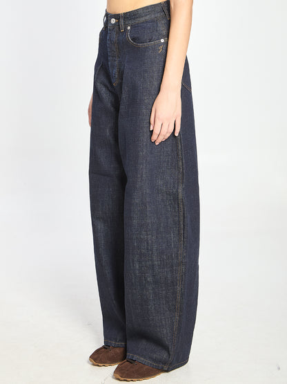 JACQUEMUS 25 de-nimes ovalo denim pants