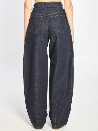 JACQUEMUS 25 de-nimes ovalo denim pants
