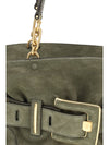 anthem handbag in suede leather