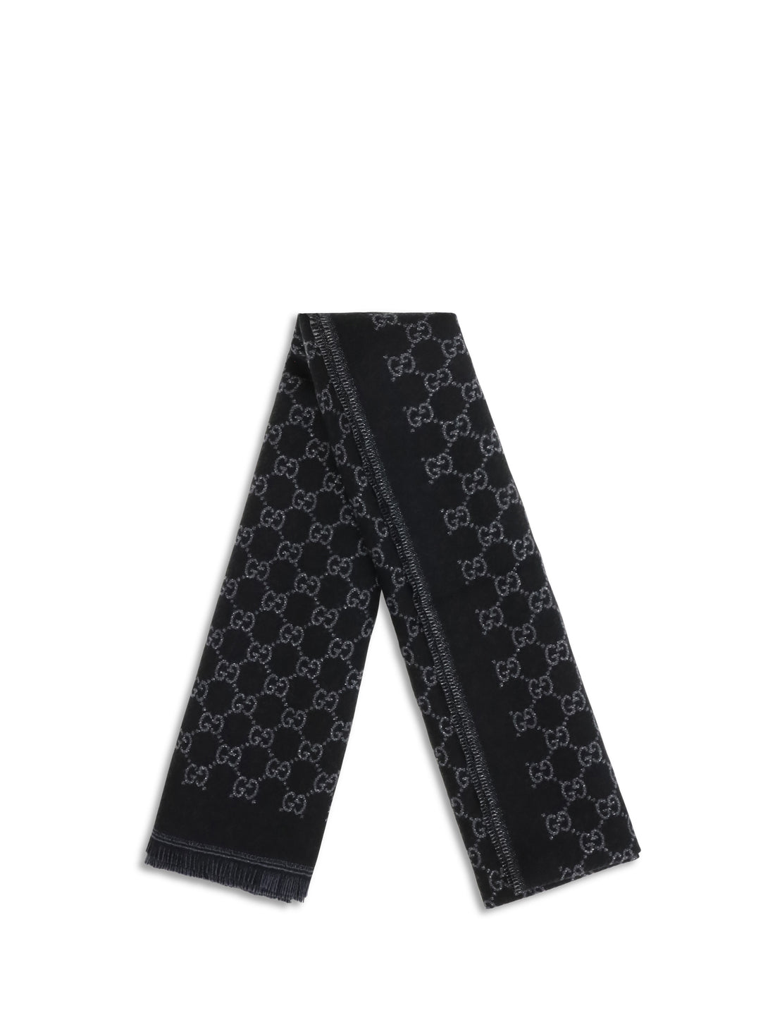 GUCCI OS miss stenny gg monogram wool scarf