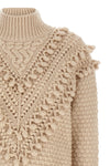 hypnotic bauble knitted wool sweater