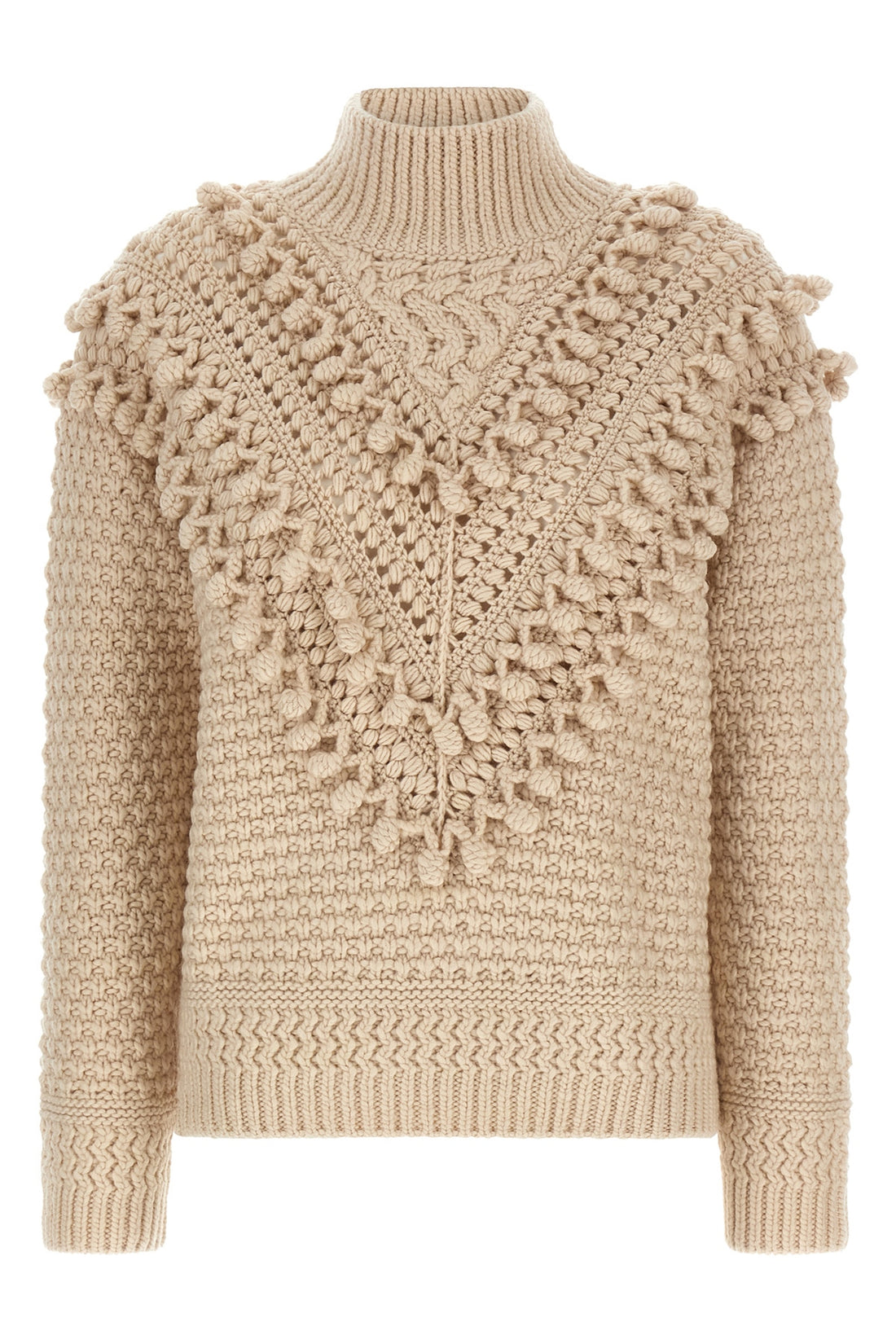 ZIMMERMANN 0 hypnotic bauble knitted wool sweater