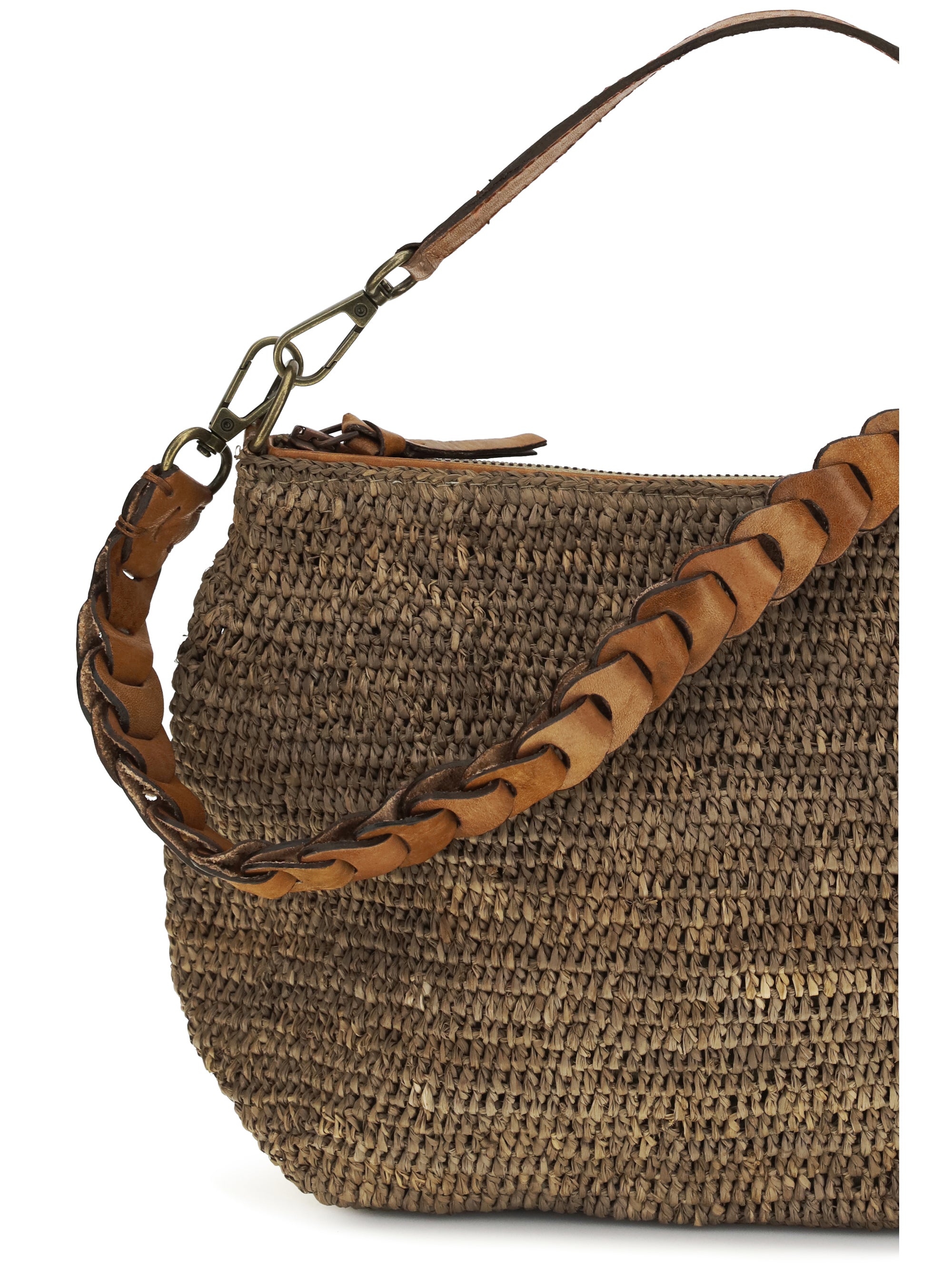 mihaja raffia shoulder bag