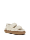 the fur-lined sandals