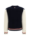 bicolor cashmere cardigan