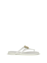 DOLCE & GABBANA 36 logo rubber sandals