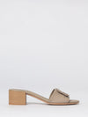 woman's heeled sandal