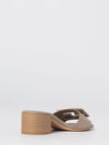 woman's heeled sandal