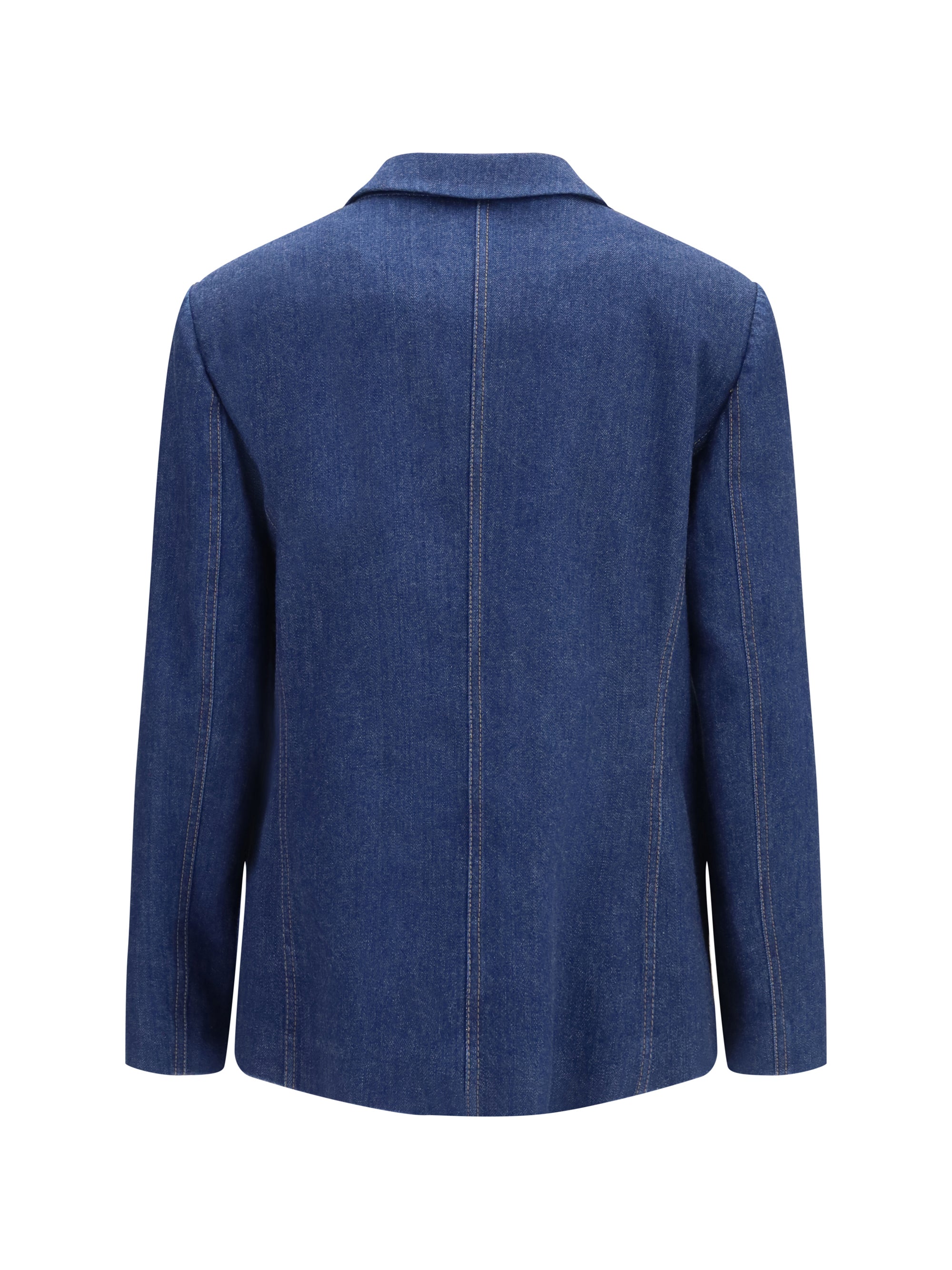 single-breasted denim jacket