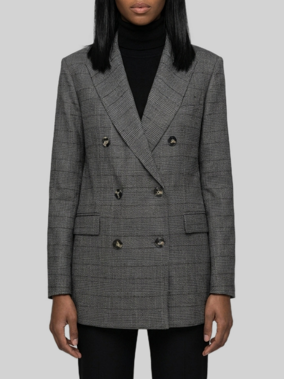 SUTTON NEW YORK 40 double-breasted prince of wales check jacket
