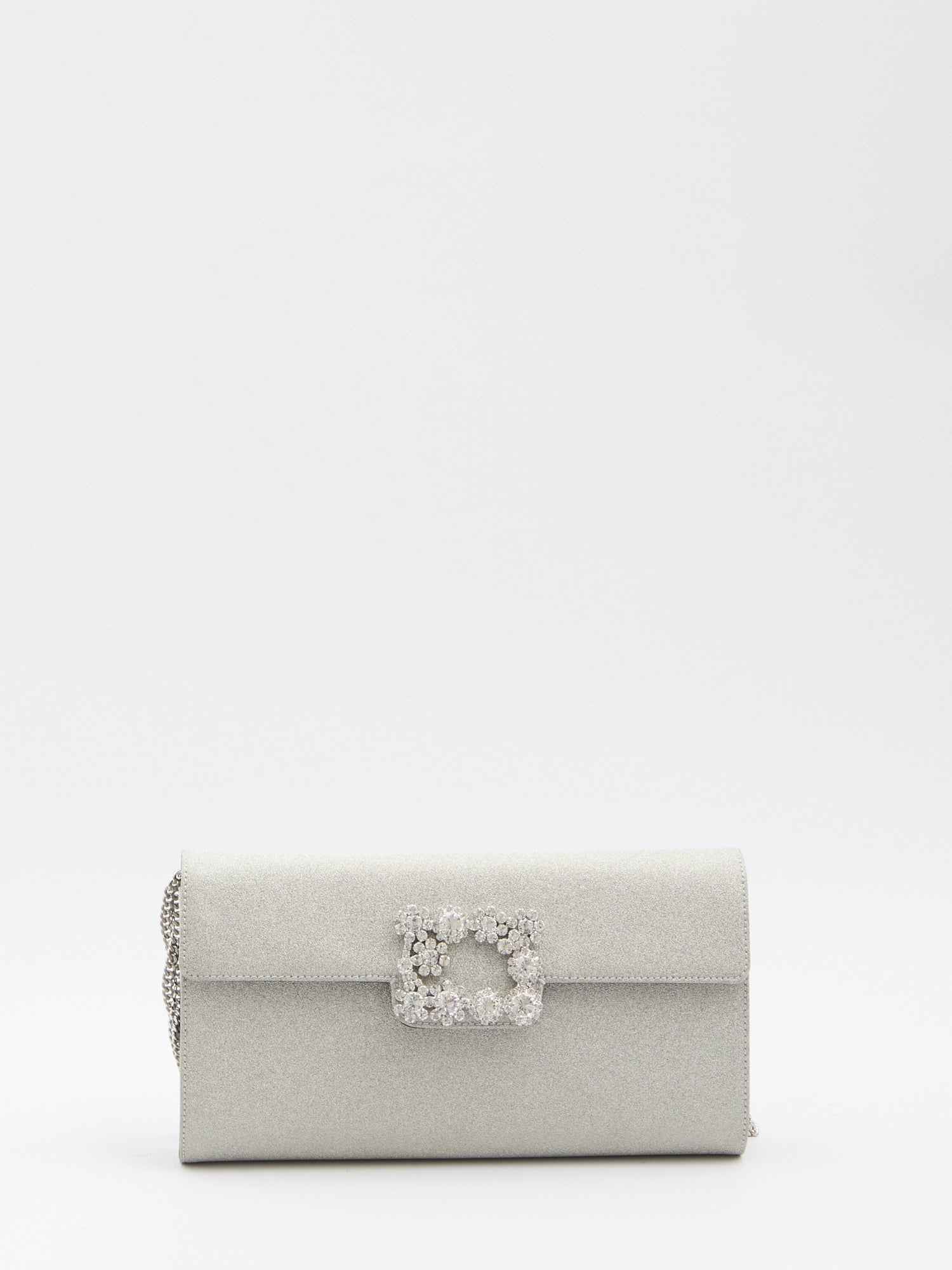 ROGER VIVIER OS envelope flower strass bag 