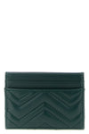 gg marmont card holder in chevron matelassé leather