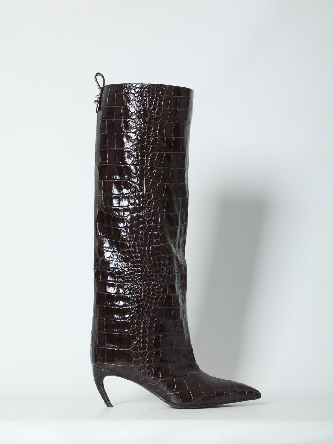 THE ATTICO 36 lea dark brown boots 