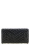 guccis continental - gg marmont wallet is made of fine black lambskin