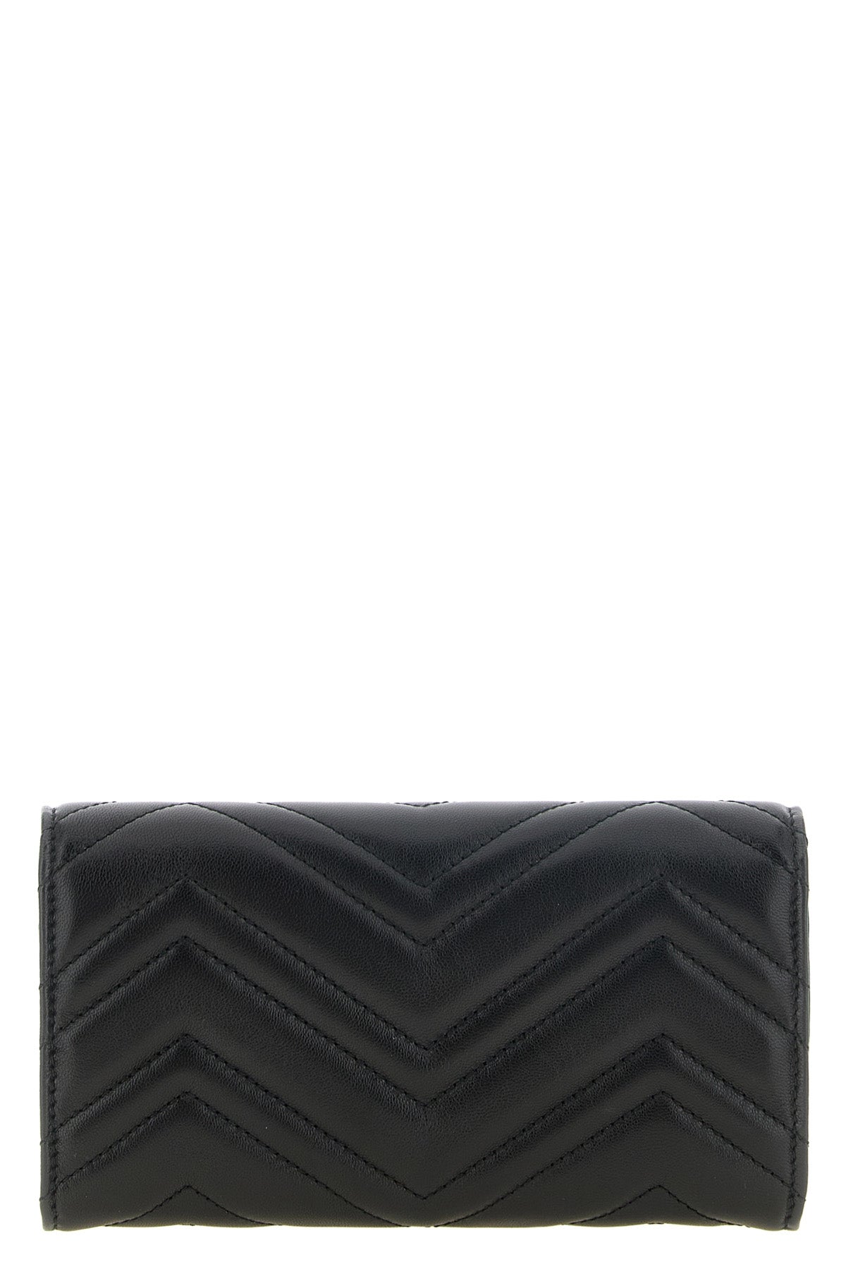guccis continental - gg marmont wallet is made of fine black lambskin