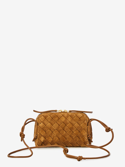BOTTEGA VENETA OS intrecciato concert suede bag