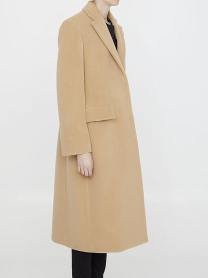 JIL SANDER 36 single-breasted wool coat