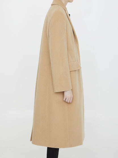 JIL SANDER 36 single-breasted wool coat